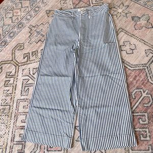 NWOT Madewell Wide Leg Crop Pant